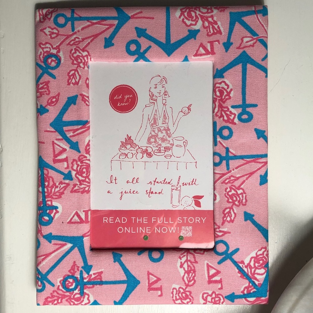 Delta Gamma Lilly Pulitzer Sorority Frame Anchor